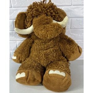 Hallmark‎ Plush Brown Soft 15" Woolly Mammoth Shaggy Ranch Plush